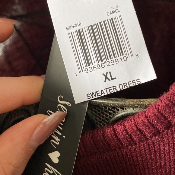 Sequin hearts sweater dress. BNWT - Picture 4 of 8